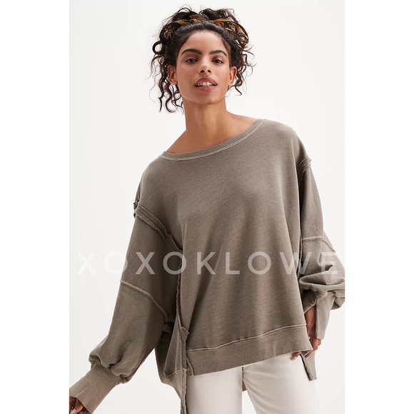 Free People | Tops | Free People Camden Sweatshirt Nwt | Poshmark